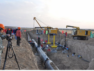 鹤岗市新建管网施工进行中