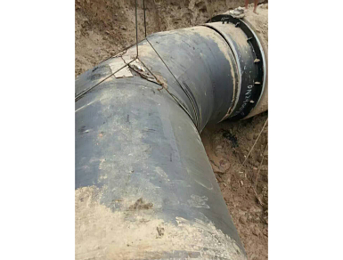 渤海新区长输管道工程弯头安装